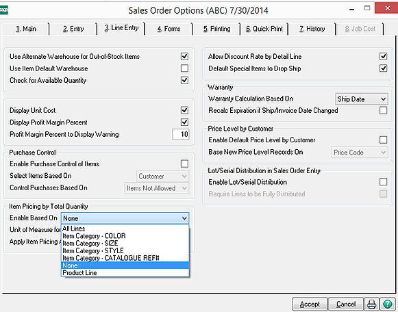 Sage 100 ERP Consultant  tip Total Quantity Pricing
