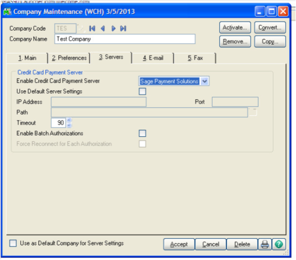 Sage 100 ERP (MAS 90): How to Activate Sage Payment Solutions