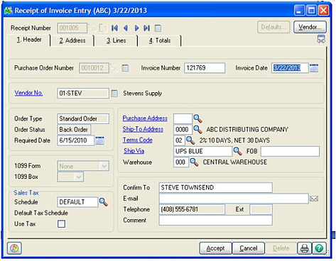 Sage 100 ERP Receipt of Invoice 2 resized 600