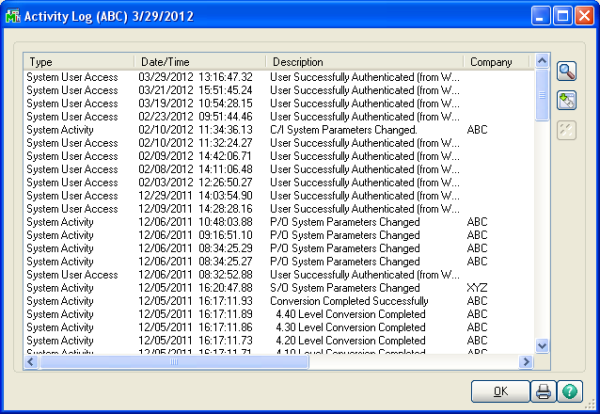 Sage 100 ERP Audit Report