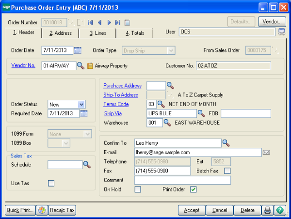 Sage 100 ERP (MAS 90) Autocreate PO 8 resized 600