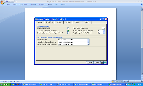 Sage 100 ERP General ledger