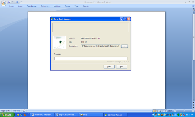 Sage 100 ERP MAS 90 Download Update to Server 3