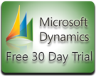 Microsoft Dynamics Free Trial Button