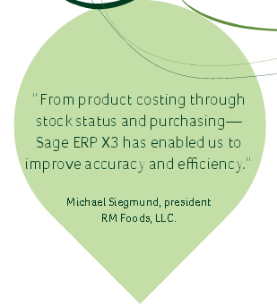 RM Foods Addresses Its Needs with Sage ERP X3 Right Out of the Box