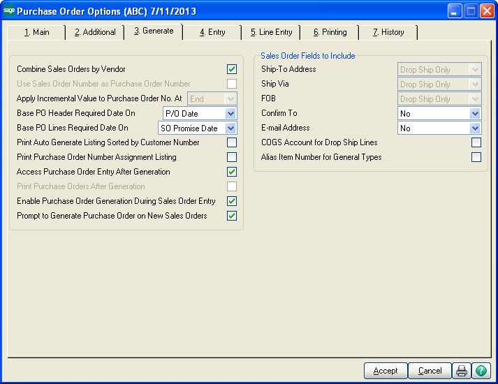 Sage 100 ERP (MAS90): How to Autocreate POs from Sales Order Entry
