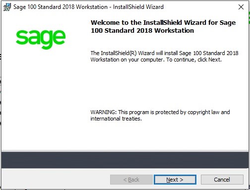 How to install Sage 100 workstation 3