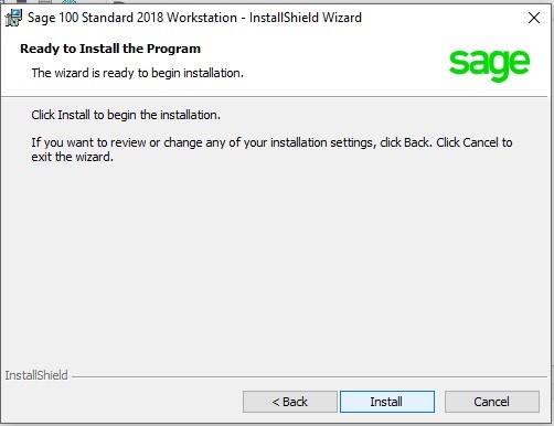 How to install Sage 100 workstation 5