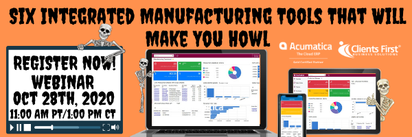 6 Integrated Acumatica Manufacturing Tools That Will Make You Howl