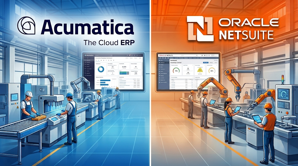 Acumatica vs NetSuite: Best ERP for Manufacturers