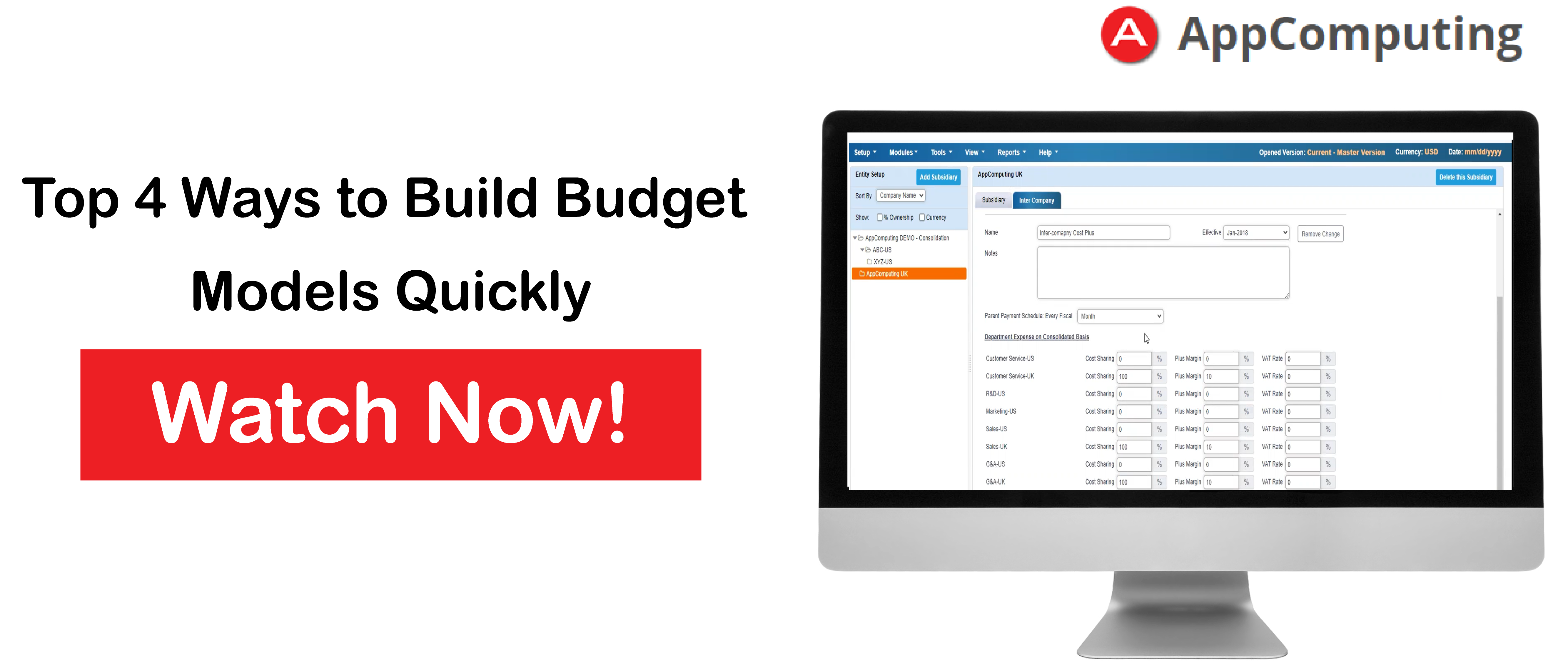 Build Budget Models Quickly Using Pre-Built Data Modeling