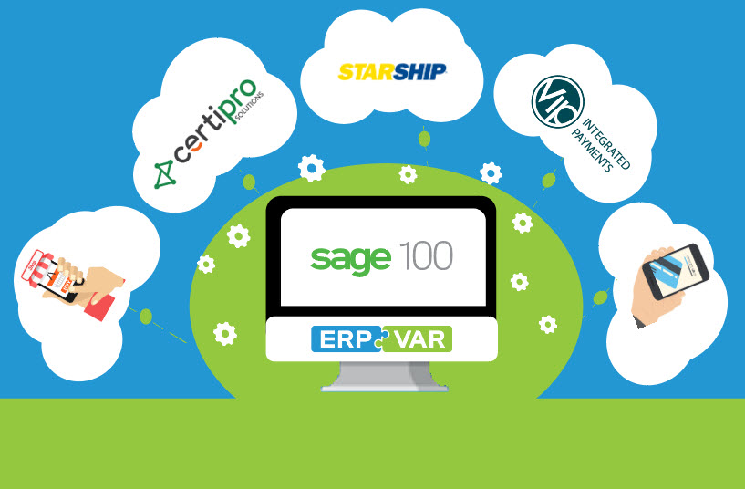 Sage 100cloud ecommerce shipping payment processing